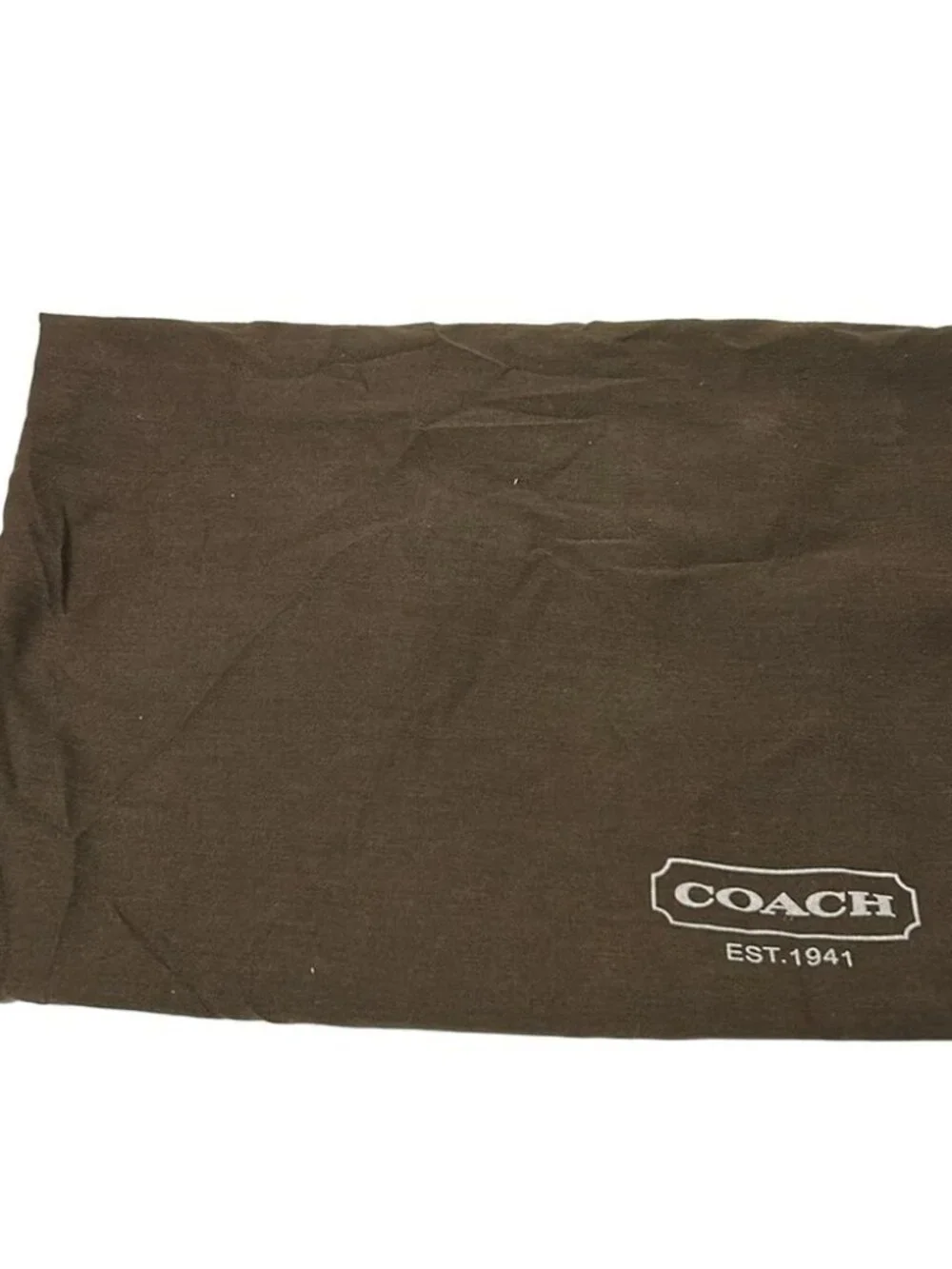 COACH Hampton Stripe Medium Duffle Shoulder Bag 10542 Dark Brown Beige Bordeaux